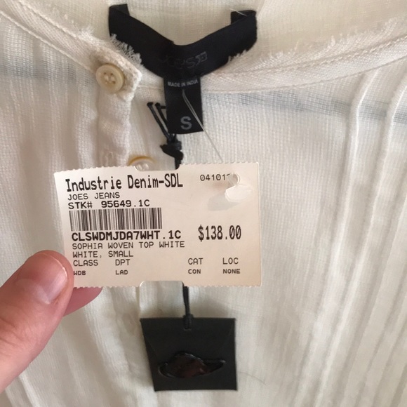 Joe’s Jeans Sophia Woven Top White - Picture 6 of 6